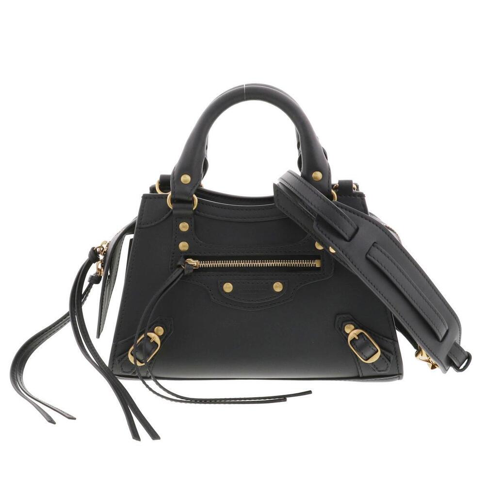 BALENCIAGA Neo City Black Bag Handbag AB